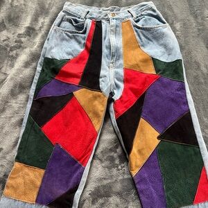 Vintage Stefano International patchwork jeans